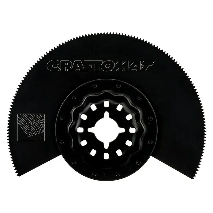 Craftomat Segmentni list za pilu - Promjer: 85 mm, Prikladno za: Drveni materijali, Sustav STARLOCK - Pogled sprijeda