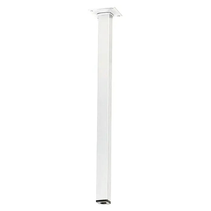Element System Četverokutno čelično postolje - 25 x 25 x 200 mm, Nosivost: 30 kg, Boja: Krom - Pogled sprijeda