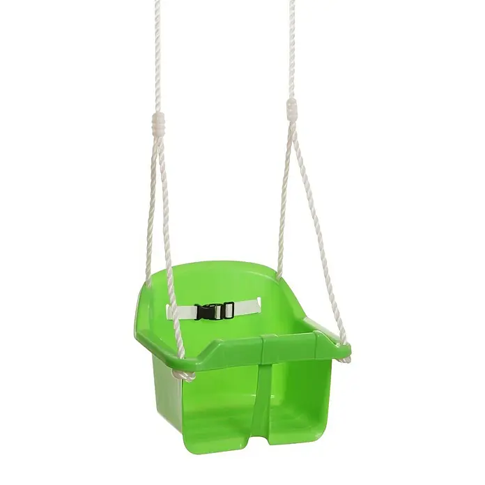 Conacord Babyschaukel - B x H: 30 x 25 cm, Ausstattung: Sicherheitsgurt, Farbig sortiert, Grün, Rot - Vorderansicht