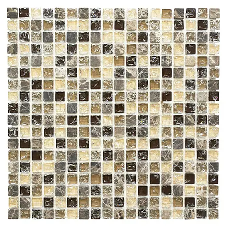 Mosaikfliese Quadrat Crystal Mix XIC 1055