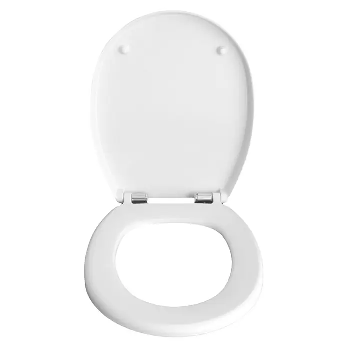 WC-Sitz Tek - Mit Absenkautomatik, Duroplast, Weiß - Vorderansicht
