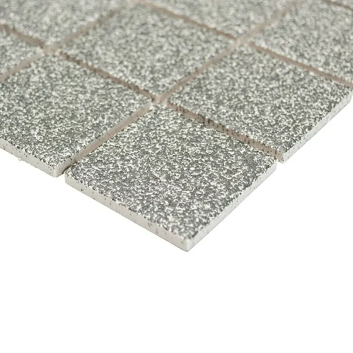 Mosaikfliese Quadrat Uni SAT 509 - 30,6 x 30,6 cm, Grau, Matt - Vorderansicht