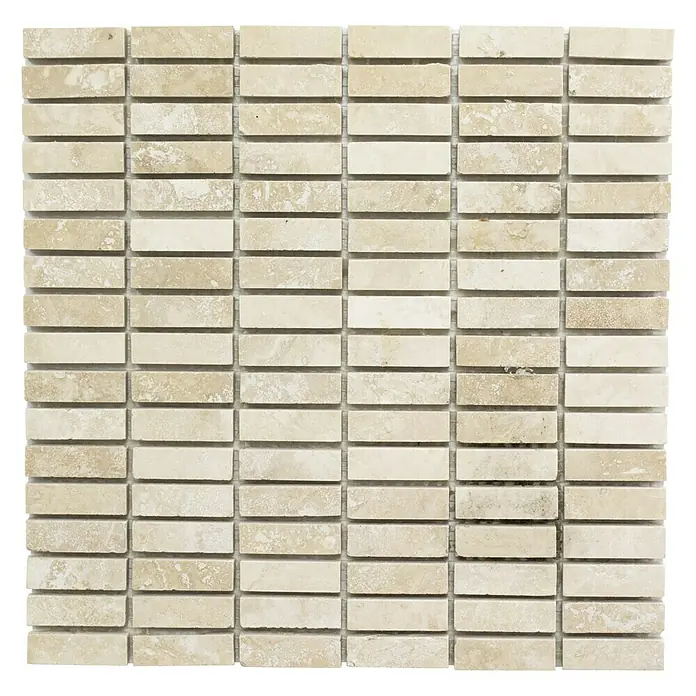 Mosaikfliese XNT 41548 - 30,5 x 30,5 cm, Beige, Matt - Ansicht von oben