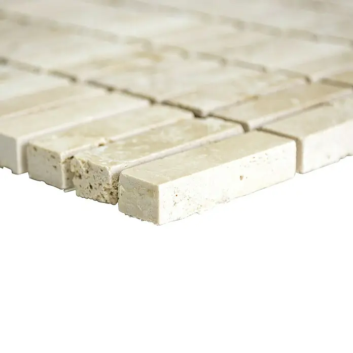 Mosaikfliese XNT 41548 - 30,5 x 30,5 cm, Beige, Matt - Vorderansicht