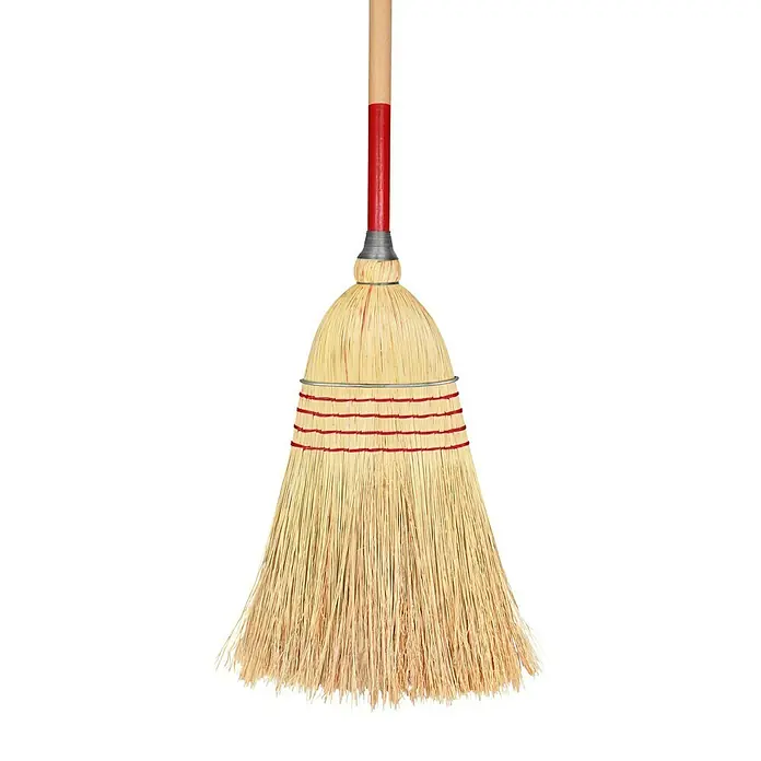 Reisstroh-Besen - Breite Besen: 35 cm, Material Borsten: Reisstroh