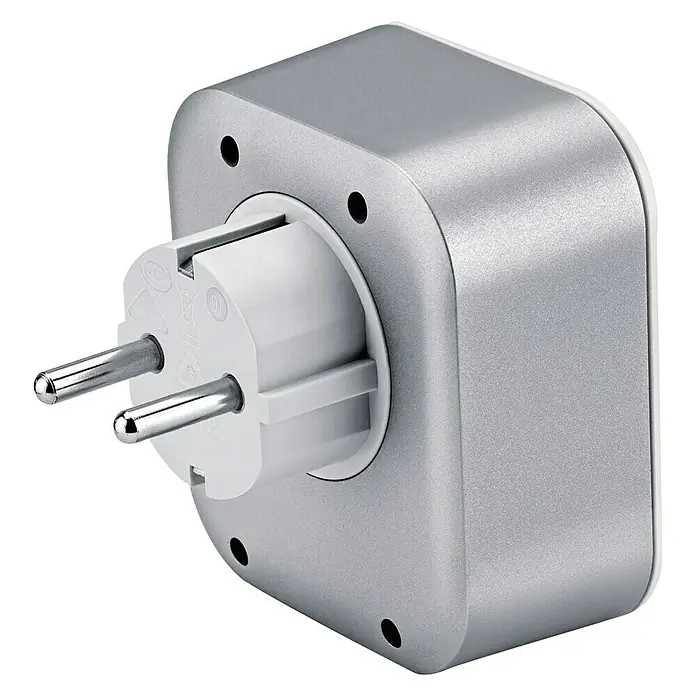 Bosch Smart Home Zwischenstecker - Reichweite Funk: > 100 m (Freifeld), 3.680 W - Rückansicht