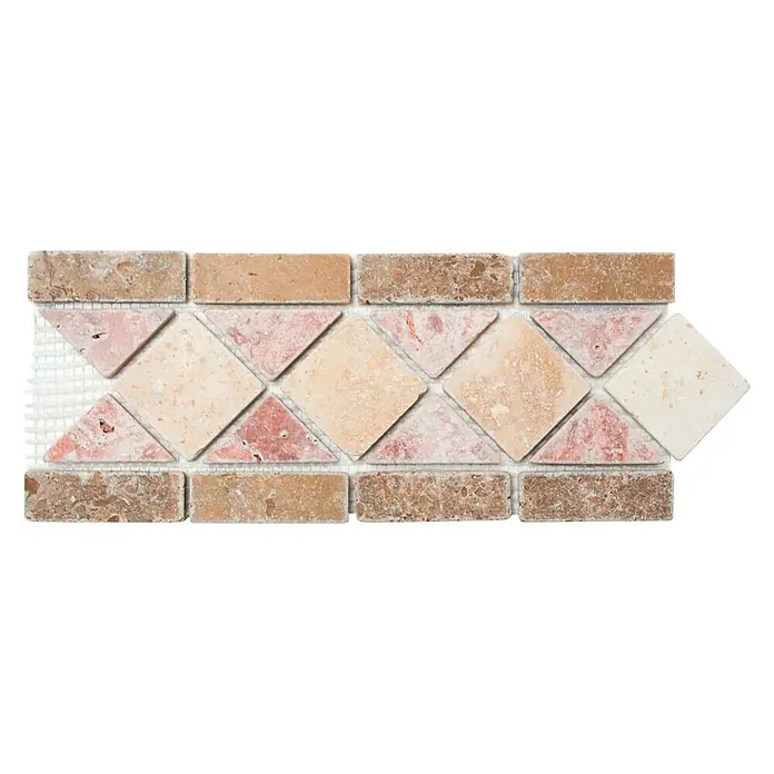 Fliesenbordüre Bordüre Pluto XNB 40206 - 30,5 x 12,5 cm, Beige, Matt - Ansicht von oben