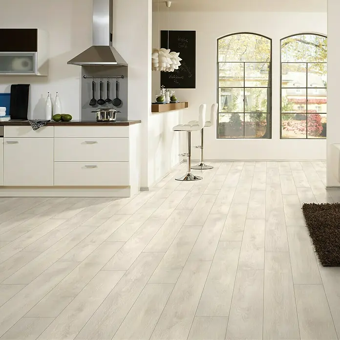 LOGOCLIC Ambienta Laminat Hrast Bastogne - 1.285 x 192 x 10 mm, Rustikalni pod - Živopisni prikaz