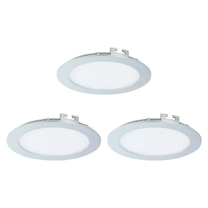 Tween Light Led-inbouwverlichtingset Tinus - 32,85 W, Chroom, 3 st., Warm wit - Zicht van beneden