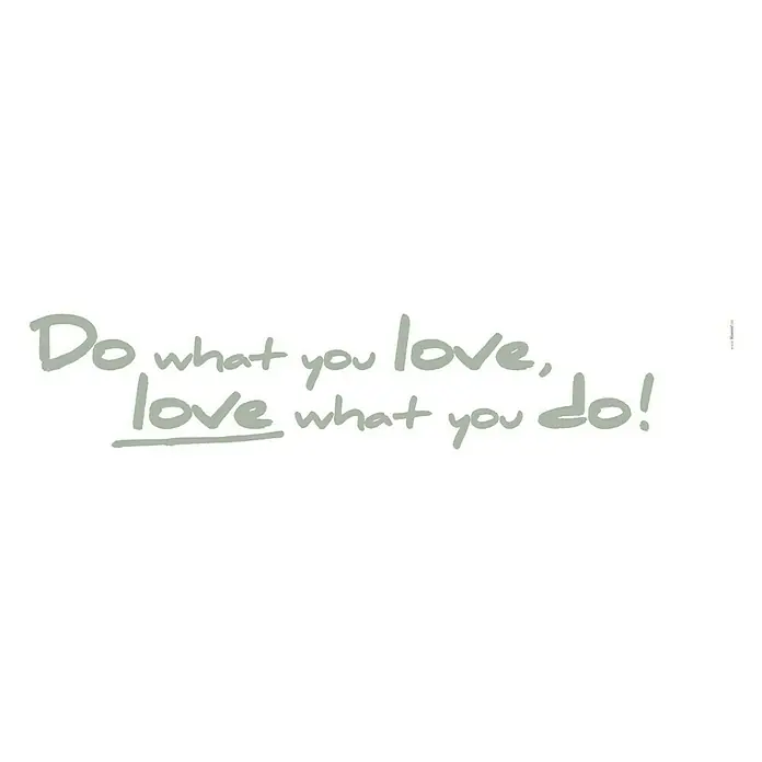 Komar Dekosticker - Do what you love, Olivgrün, 70 x 14 cm - Vorderansicht
