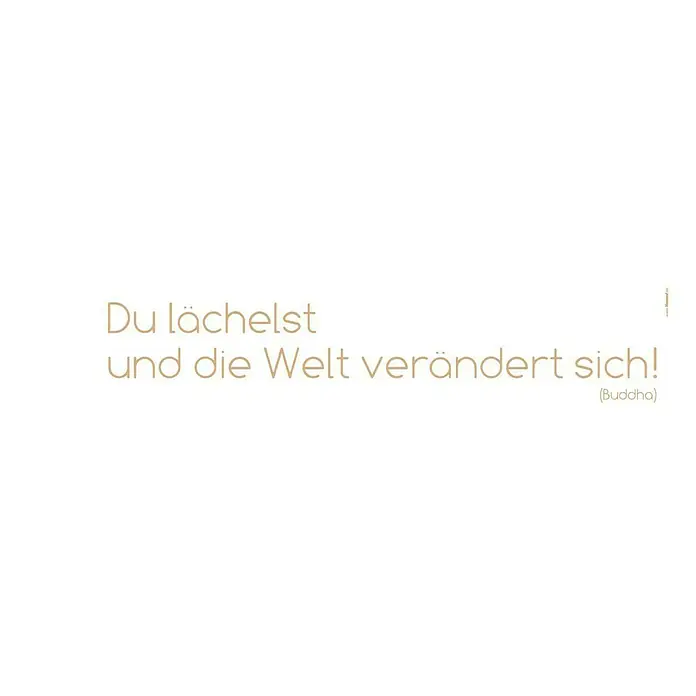 Komar Dekosticker Du Lächelst - 3 -tlg., 70 x 14 cm - Vorderansicht