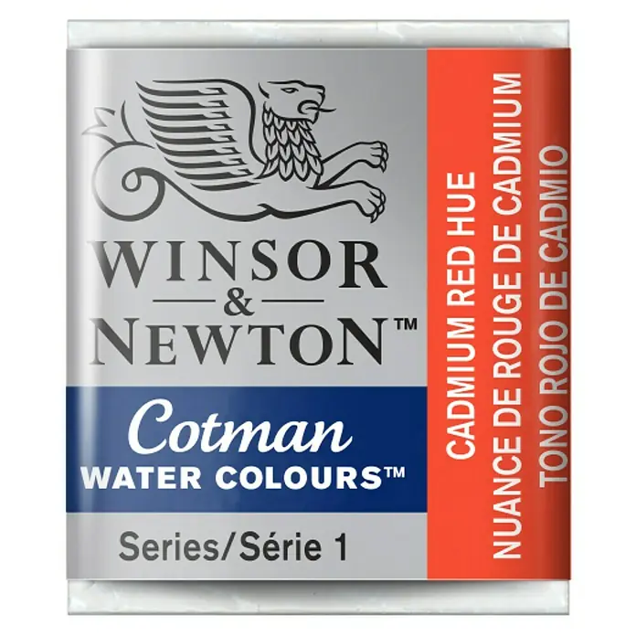 Winsor & Newton Cotman Aquarelverf - Cadmium Red Hue, Pot - Vooraanzicht