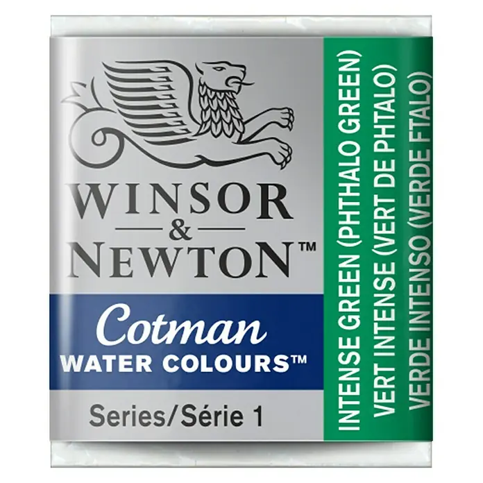 Winsor & Newton Cotman Aquarelverf - Intense Green, Pot - Vooraanzicht