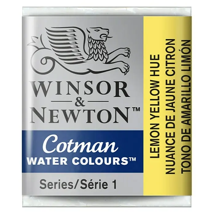 Winsor & Newton Cotman Aquarelverf - Lemon Yellow Hue, Pot - Vooraanzicht