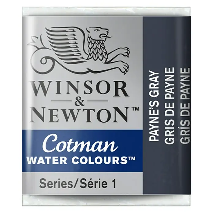Winsor & Newton Cotman Aquarelverf - Payne's Gray, Pot - Vooraanzicht