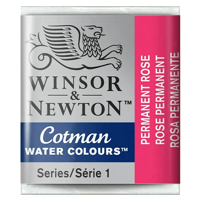 Winsor & Newton Cotman Aquarelverf - Permanent Rose, Pot - Vooraanzicht
