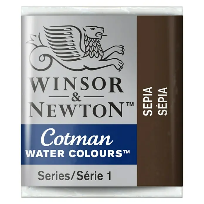Winsor & Newton Cotman Aquarelverf - Sepia, Pot - Vooraanzicht