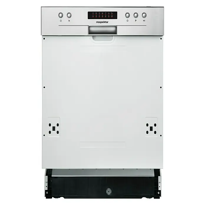 Respekta Einbaugeschirrspüler GSP45TIDM - Geeignet für: 9 Maßgedecke, Wasserverbrauch: 2.520 l/Jahr, 60 x 45 x 81,5 cm - Vorderansicht