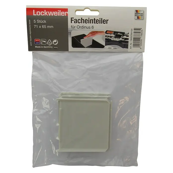 Lockweiler Pregrada za kutije za alat Ordinus Separator 6 - Veličina: 6, D x V: 71 x 65 mm - Pogled odozgo