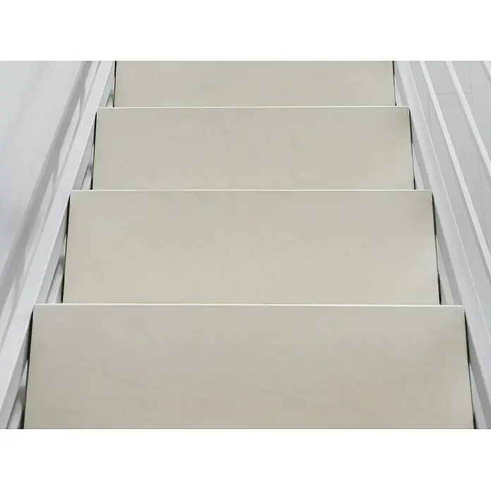 Fontanot Wangentreppe Pop - Breite: 80 cm, Weiß, Farbe Stufen: Birke Gebleicht, Geschosshöhe: 260 cm - 303 cm - Ansicht von oben