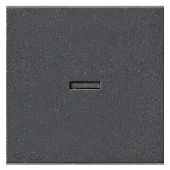 Gira System 55 Kontrollschalterwippe - Anthrazit, Kunststoff, IP20, Unterputz - Ansicht von oben