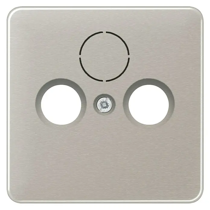 Jung CD 500 Antennenabdeckung - Platin, Aluminium, IP20 - Ansicht von oben