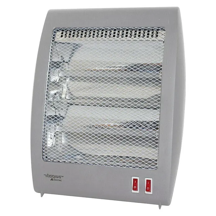 Voltomat HEATING Infracrvena električna grijalica na stalku - 800 W, Srebrne boje, Visina: 33,5 cm