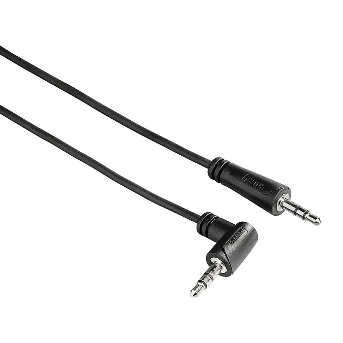 Hama Audio-Kabel - Klinkenstecker 3,5 mm 90°, Klinkenstecker 3,5 mm, 1,5 m - Vorderansicht