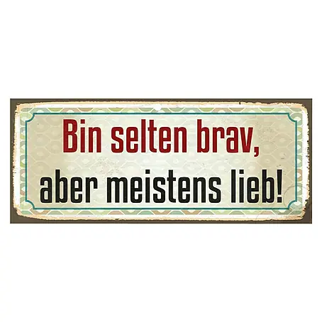 Blechschild