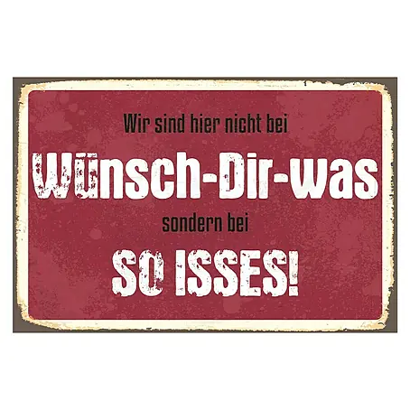 Blechschild