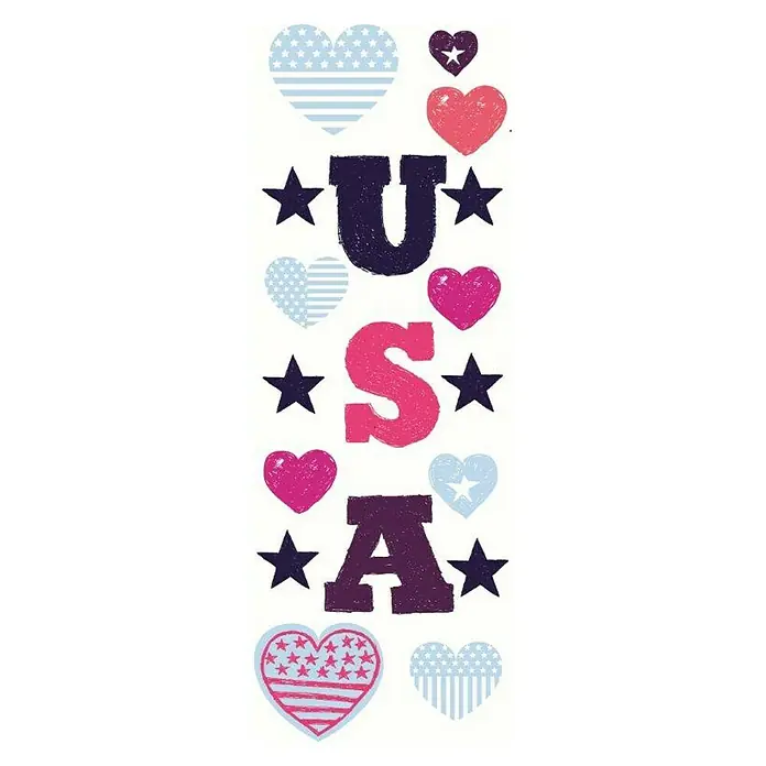 Vinilo de pared American Lover - USA Love, 24 x 68 cm - Vista descendente