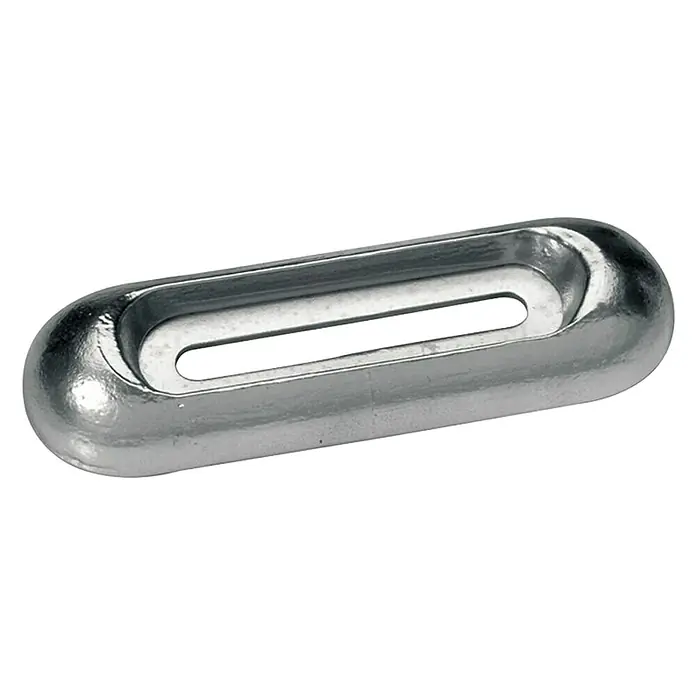 Talamex Rumpfanode - Aluminium, 550 g, Süß- & Brackwasser, 200 x 65 x 35 mm, Schrauben