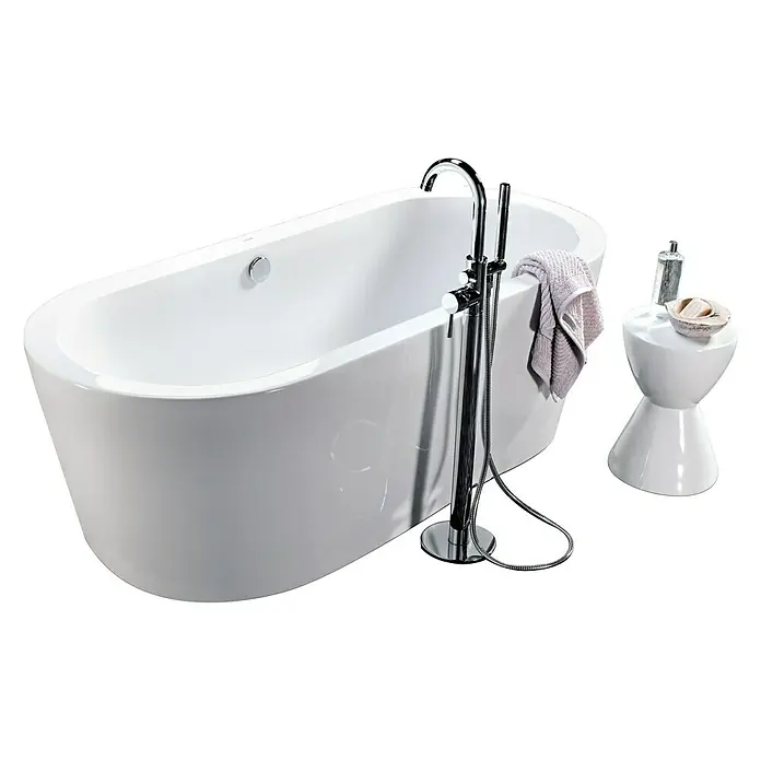 Camargue Bañera independiente Style - 180 x 80 cm, Acrílico sanitario, Blanco