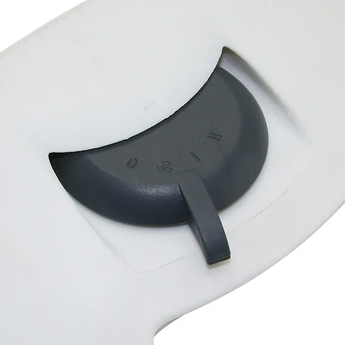Voltomat HEATING Heizlüfter Globe - 2.000 W, Grau, 16,8 x 25 x 25 cm - Detailaufnahme