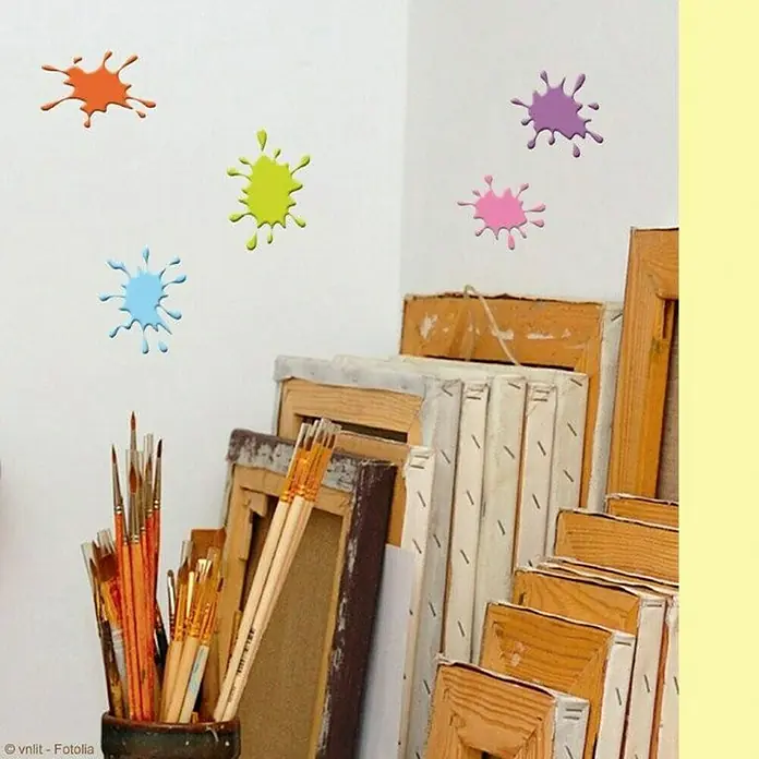 Dekosticker XS - Farbspritzer - Stimmungsaufnahme