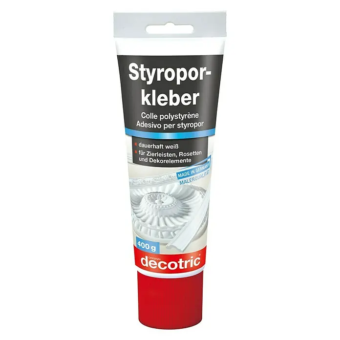 Decotric Styroporkleber-Tube - 400 g - Vorderansicht