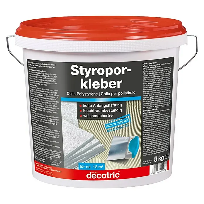 Decotric Styroporkleber - 8 kg - Detailaufnahme