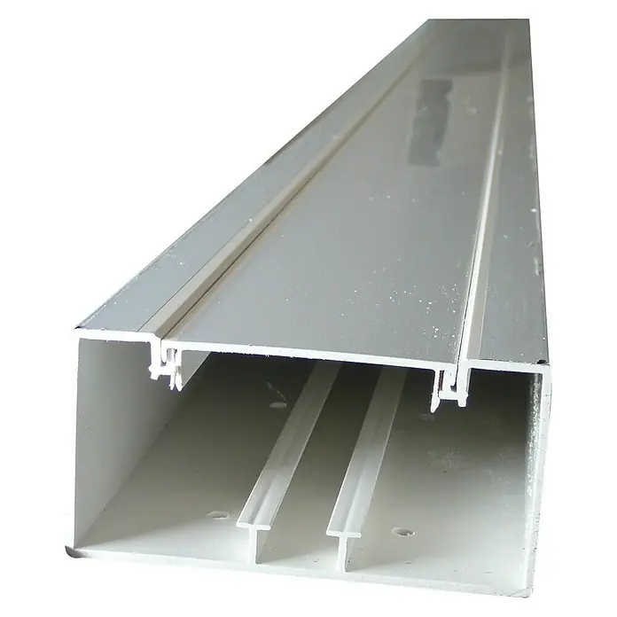 Kabelski kanal - 2 m x 65 mm x 130 mm, Bijele boje - Detaljan prikaz