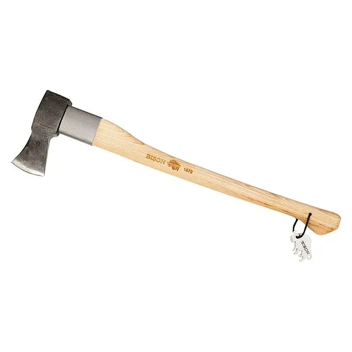 Bison 1879 Schwere Spaltaxt - 2.200 g, 800 mm, Handgeschmiedet - Vorderansicht