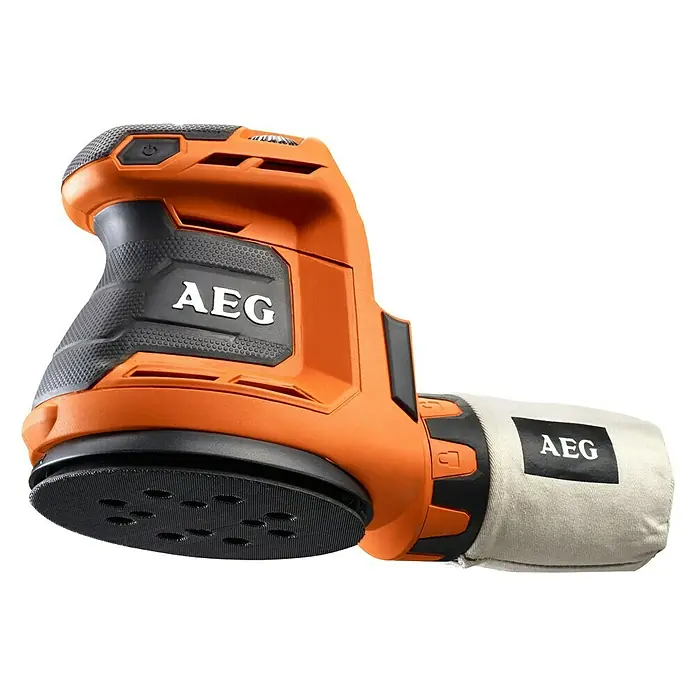 AEG Powertools Akku-Exzenterschleifer BEX 18-125-0 - 18 V, Li-Ionen, 5 Ah, Ohne Akku, 125 mm, 7.000 U/min - 11.000 U/min - Vorderansicht