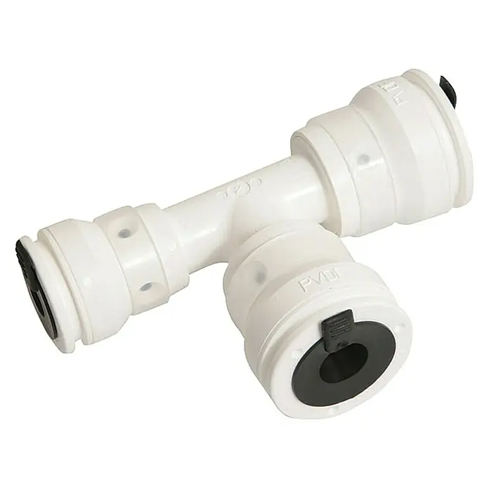 Marley AquaStec T-Stück - Durchmesser: 26 x 20 x 26 mm - Vorderansicht