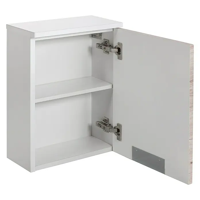 Schildmeyer Sunny Oberschrank - 33 x 16,8 x 46,5 cm, Weiß glänzend - Linke Seitenansicht