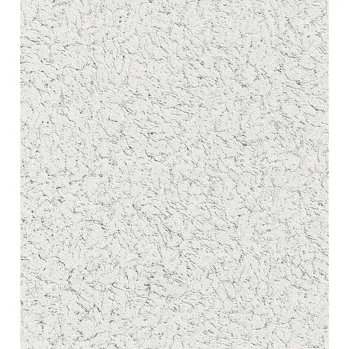 Rasch Papiertapete Struktur - Weiß, Uni, 10,05 x 0,53 m - Vorderansicht
