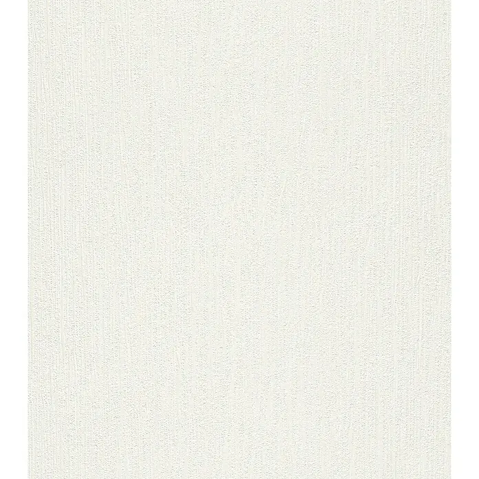 Rasch Vliestapete Home Style - Weiß, Grobkörnig strukturiert, Uni, 15 x 0,53 m - Vorderansicht