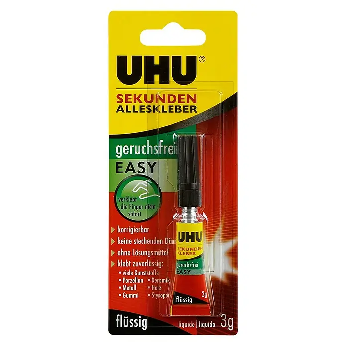 UHU Sekundenkleber Geruchsfrei Easy - 3 g - Vorderansicht