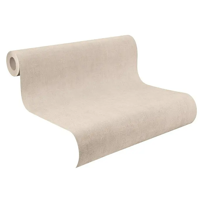 Rasch Vliestapete - Creme, Lebendige Struktur, Uni, 10,05 x 0,53 m