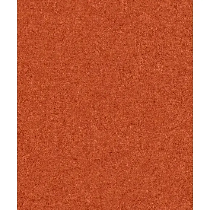 Rasch Vliestapete - Orange, Lebendige Struktur, Uni, 10,05 x 0,53 m - Vorderansicht