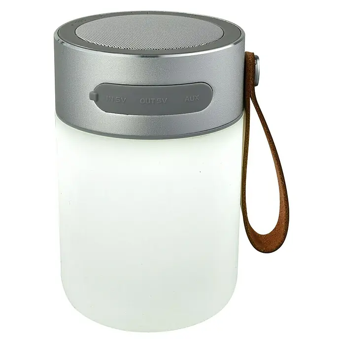 Starlux Luz de camping LED - Altavoz Bluetooth, 5.000 K, IP44 - Vista frontal
