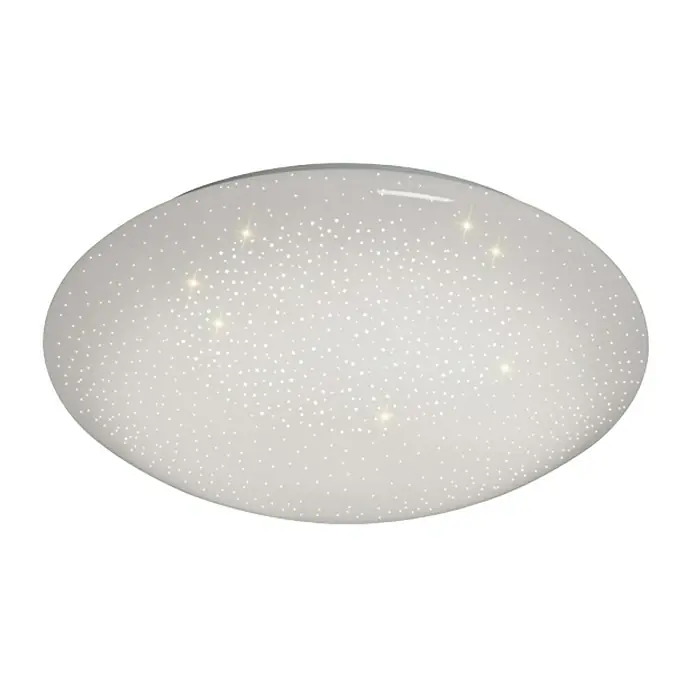 LeuchtenDirekt Plafón LED Skyler - 8 W, Blanco, Blanco cálido, Diámetro: 250 mm