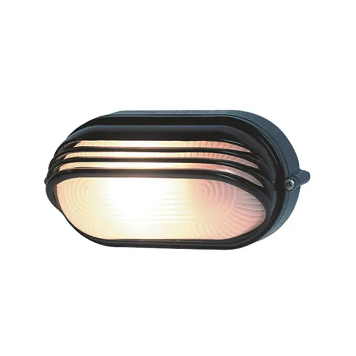 Ritter Leuchten Ovalna svjetiljka - IP44, 100 x 210 x 110 mm, Crne boje - Pogled s desne strane